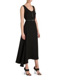 Shop Prada Asymmetrical Belted Dress 